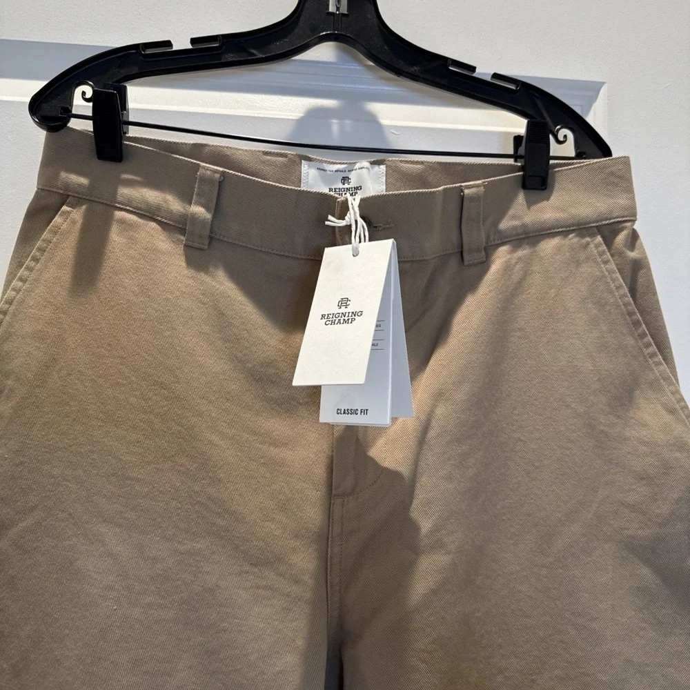 Reigning Champ Cotton Chino Ivy Pant – Vault Khaki Size 31